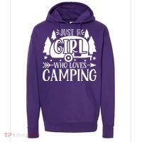 Just A Girl Who Loves Camping Hoodie thumb 0