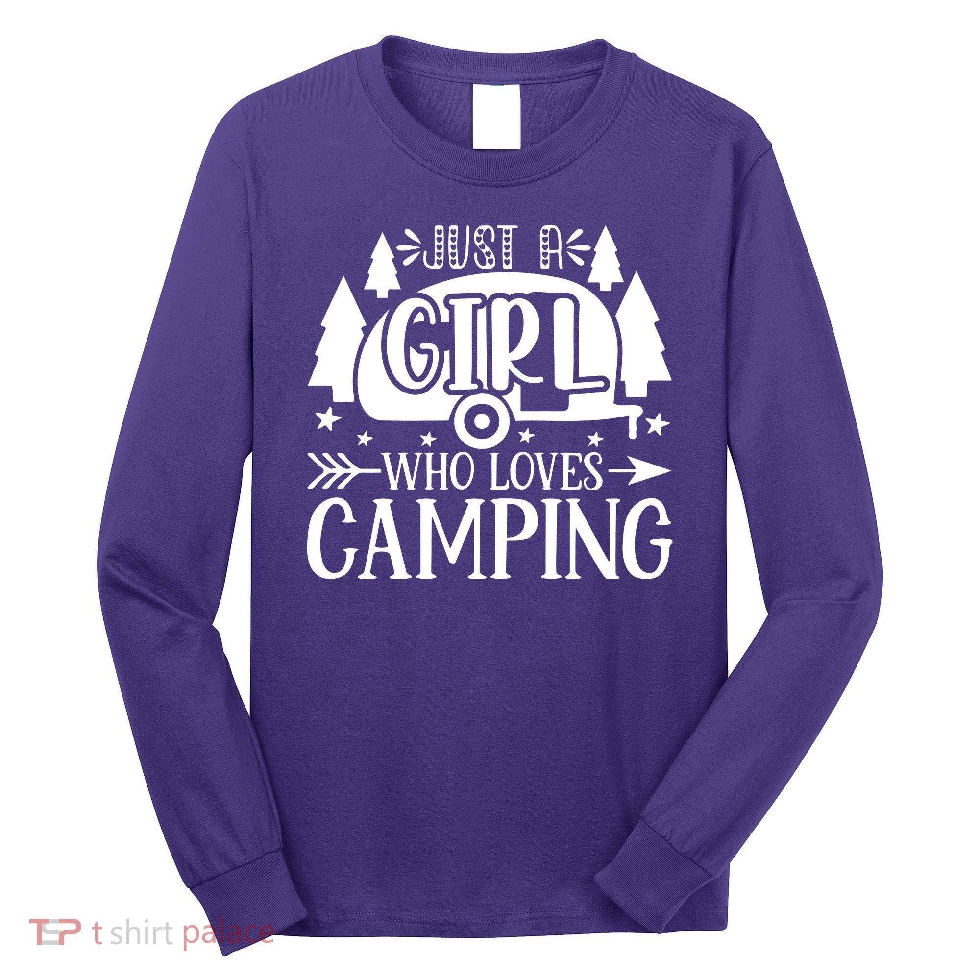 Just A Girl Who Loves Camping Long Sleeve Shirt