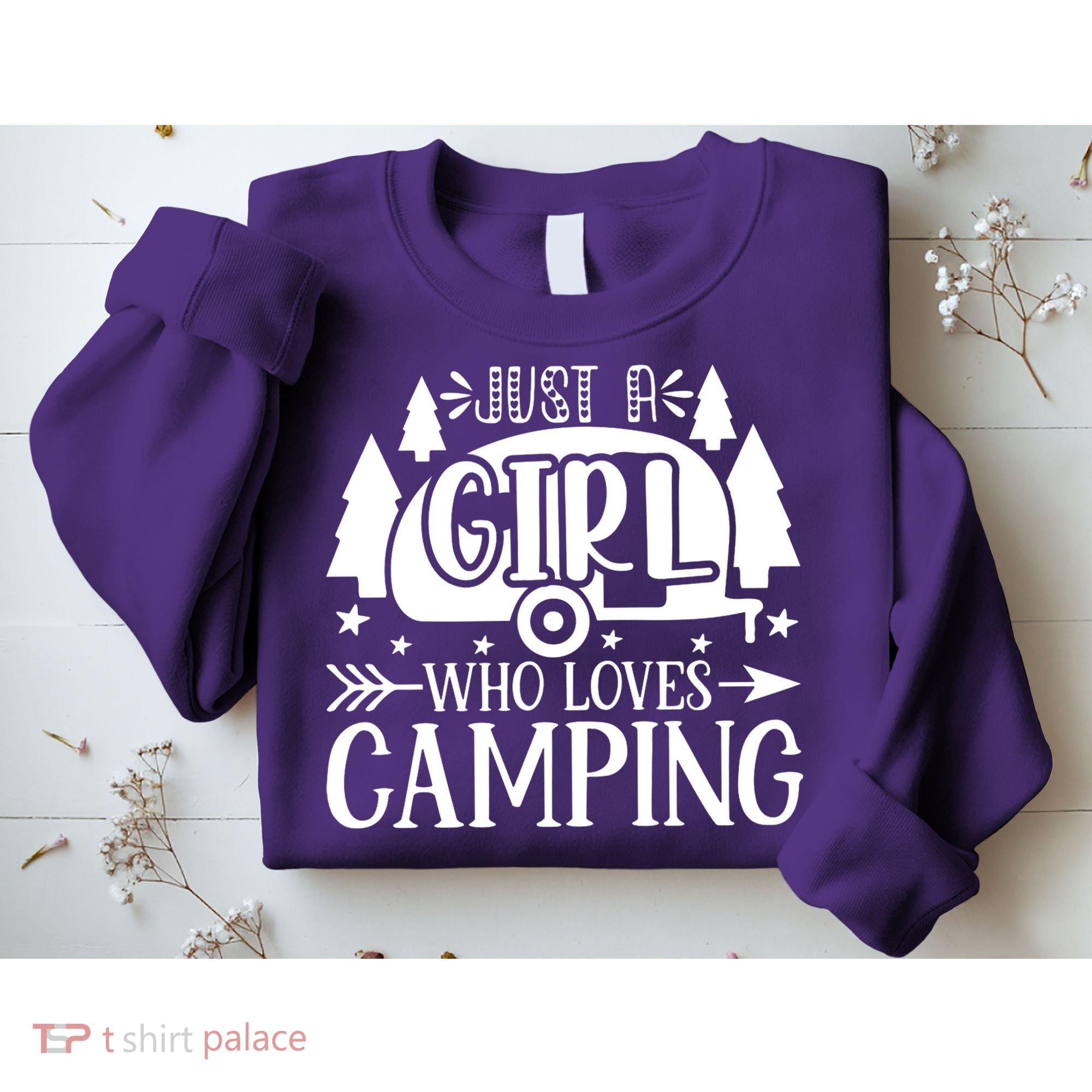 Just A Girl Who Loves Camping Sweatshirt