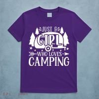 Just A Girl Who Loves Camping T-Shirt thumb 5