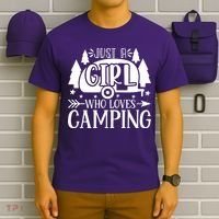Just A Girl Who Loves Camping T-Shirt thumb 6