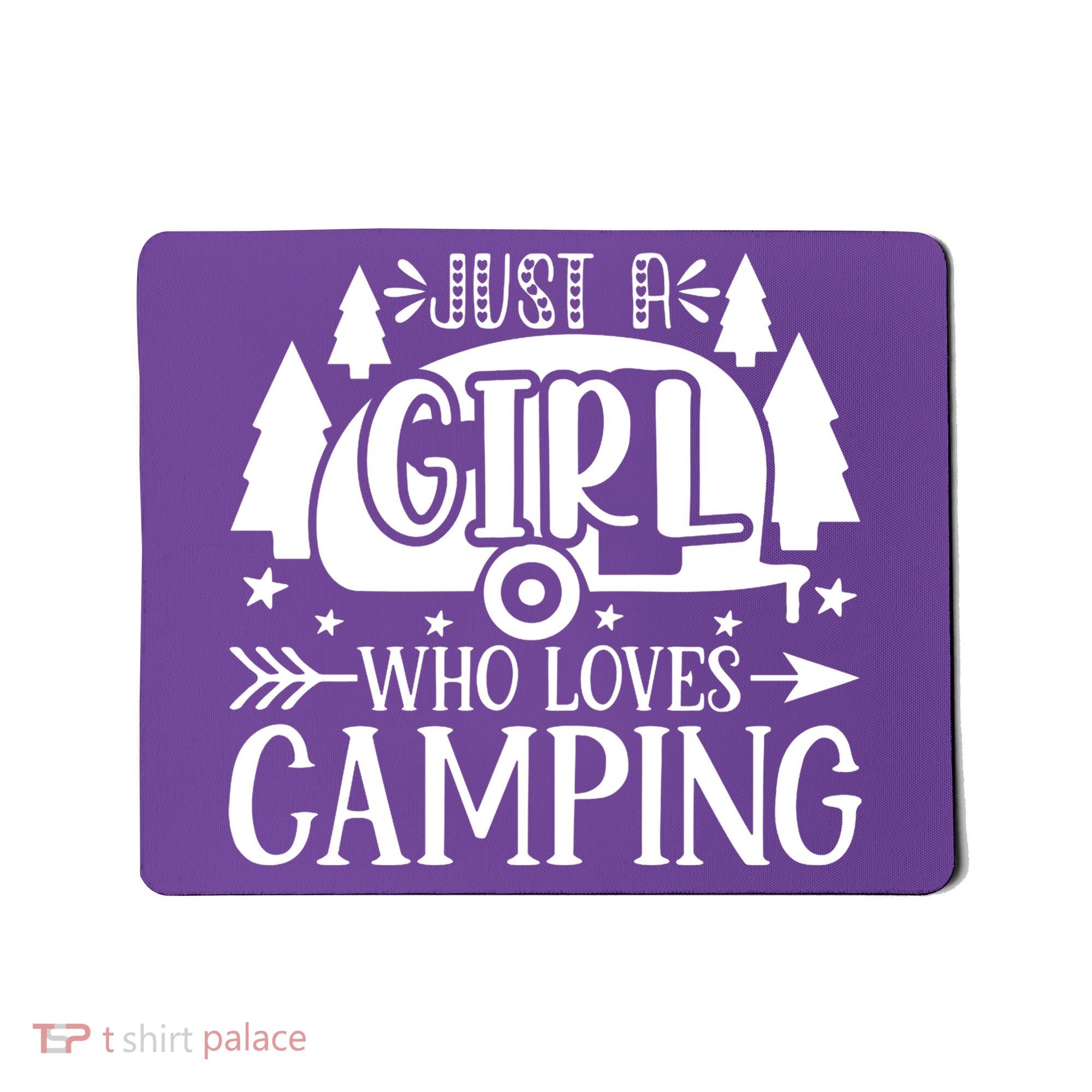Just A Girl Who Loves Camping Mousepad