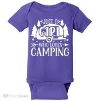 Just A Girl Who Loves Camping Baby Bodysuit thumb 0
