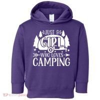 Just A Girl Who Loves Camping Toddler Hoodie thumb 0