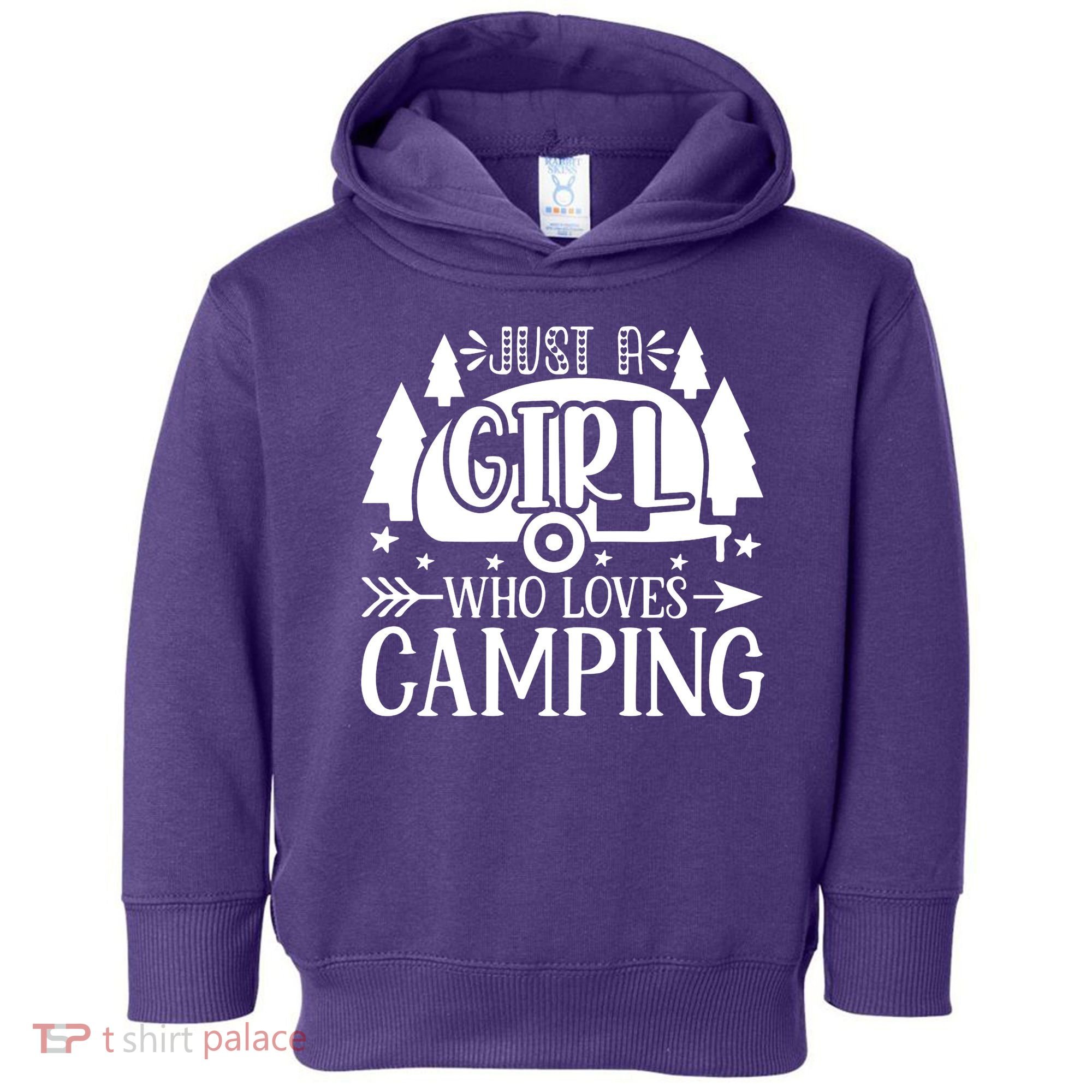 Just A Girl Who Loves Camping Toddler Hoodie