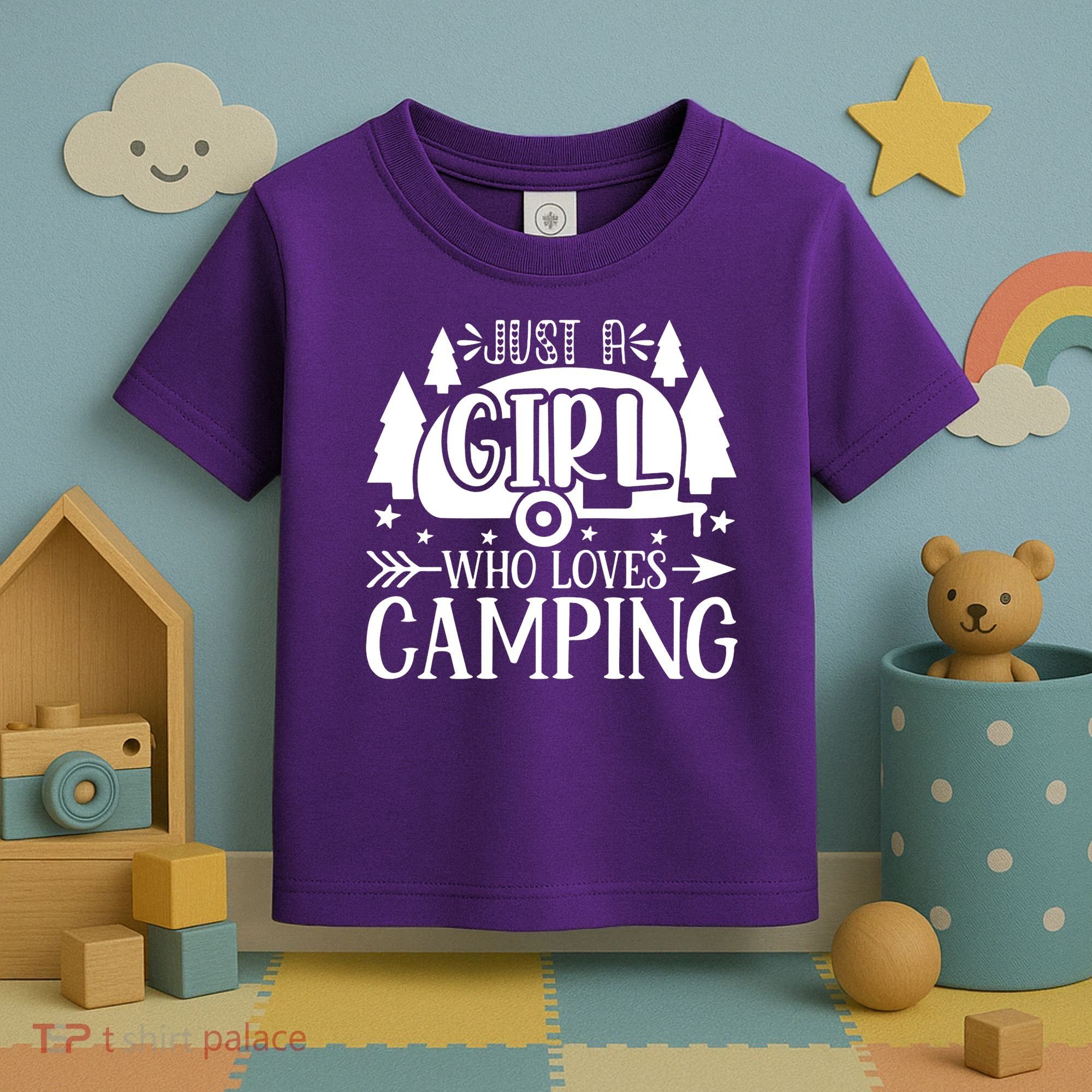 Just A Girl Who Loves Camping Toddler T-Shirt