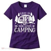 Just A Girl Who Loves Camping Women's T-Shirt thumb 0