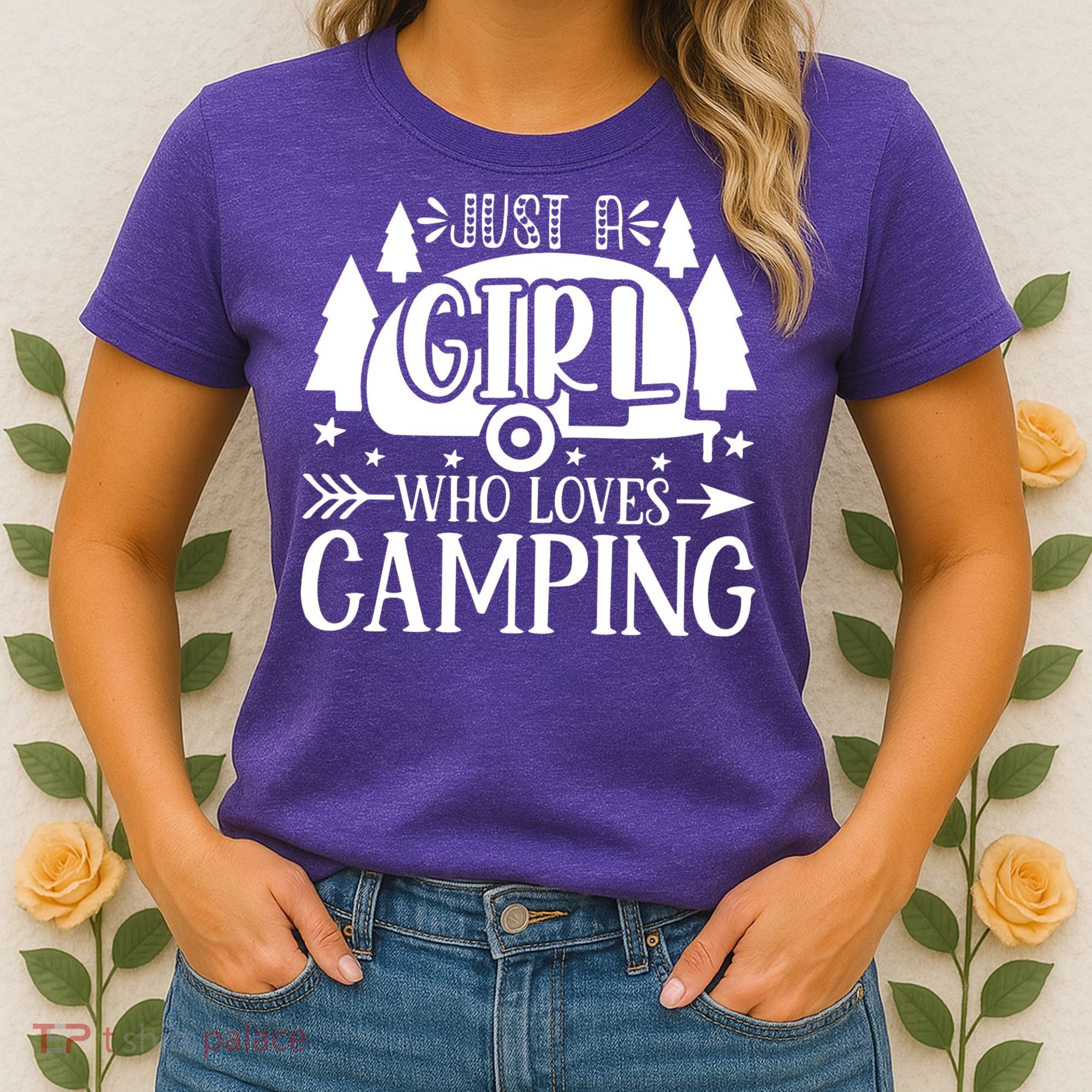 Just A Girl Who Loves Camping Women's T-Shirt