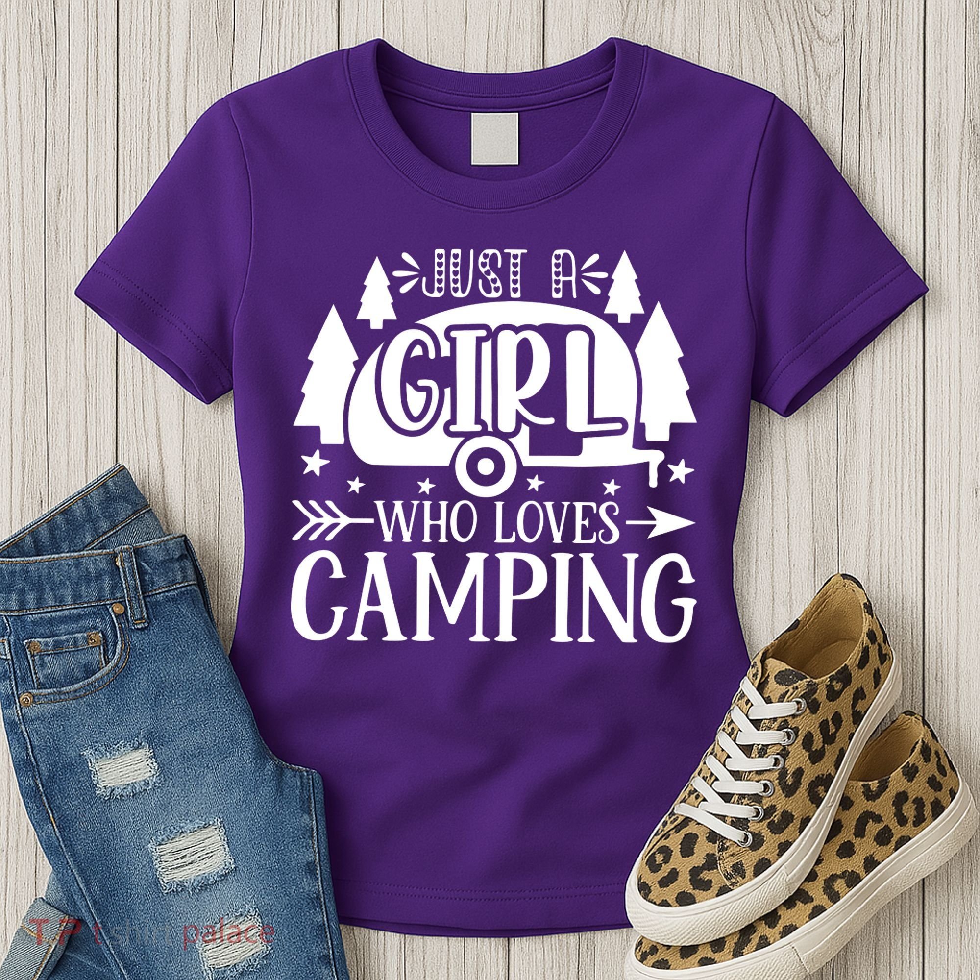 Just A Girl Who Loves Camping Women's T-Shirt