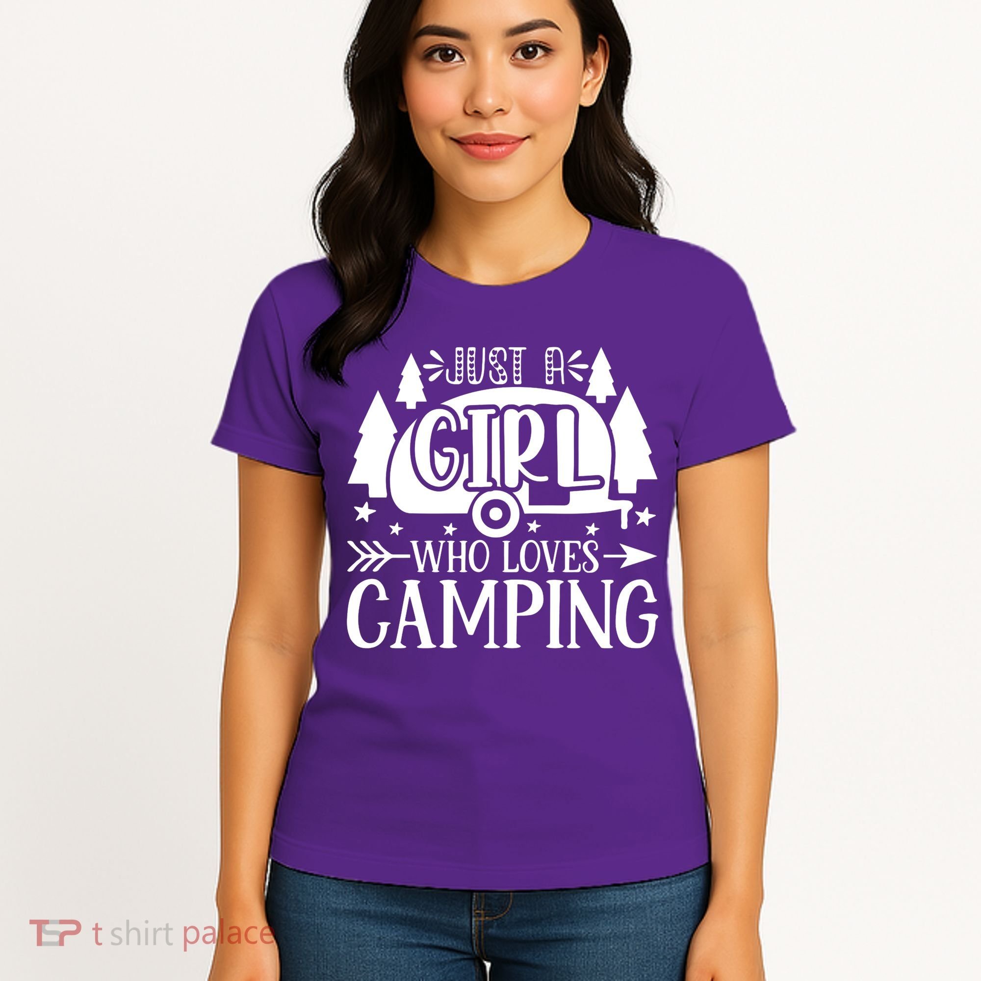 Just A Girl Who Loves Camping Women's T-Shirt