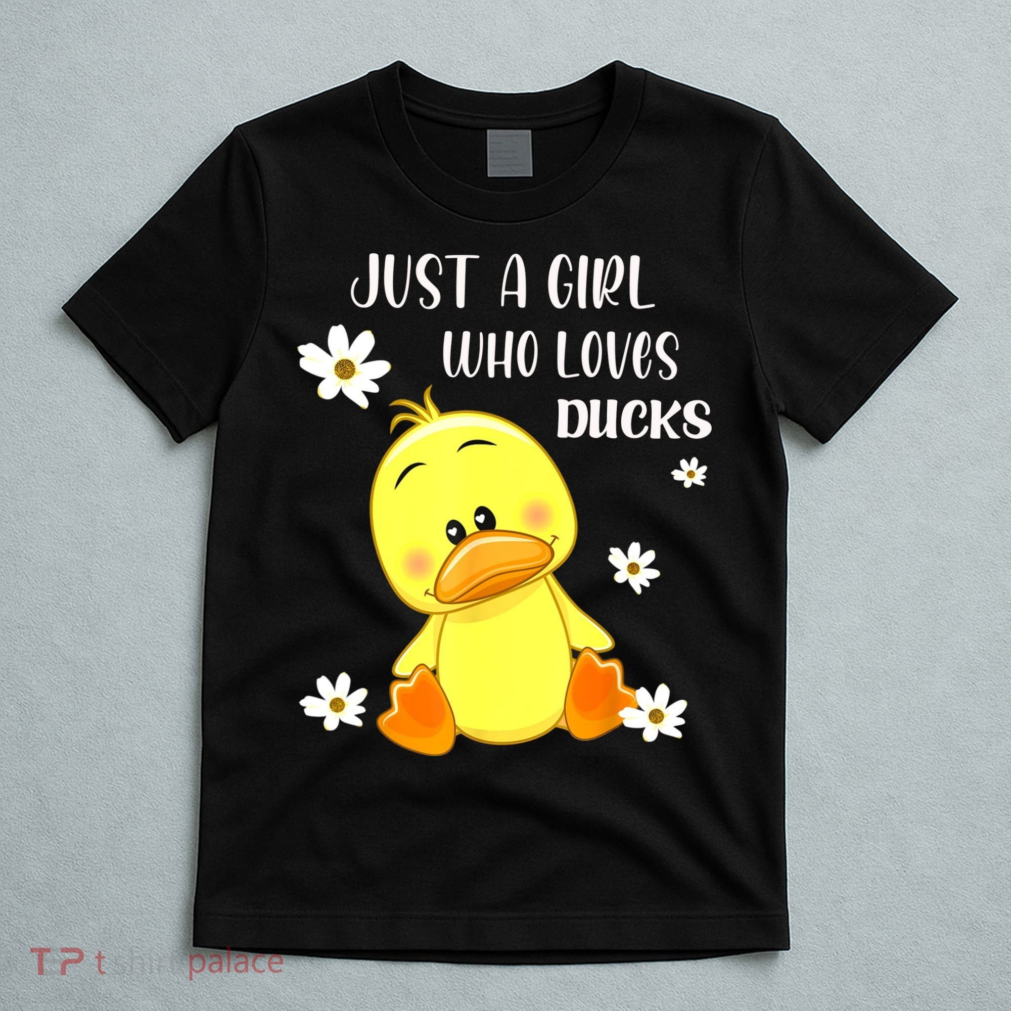 Just A Girl Who Loves Ducks Cute Duck Lover Owner Gift T-Shirt