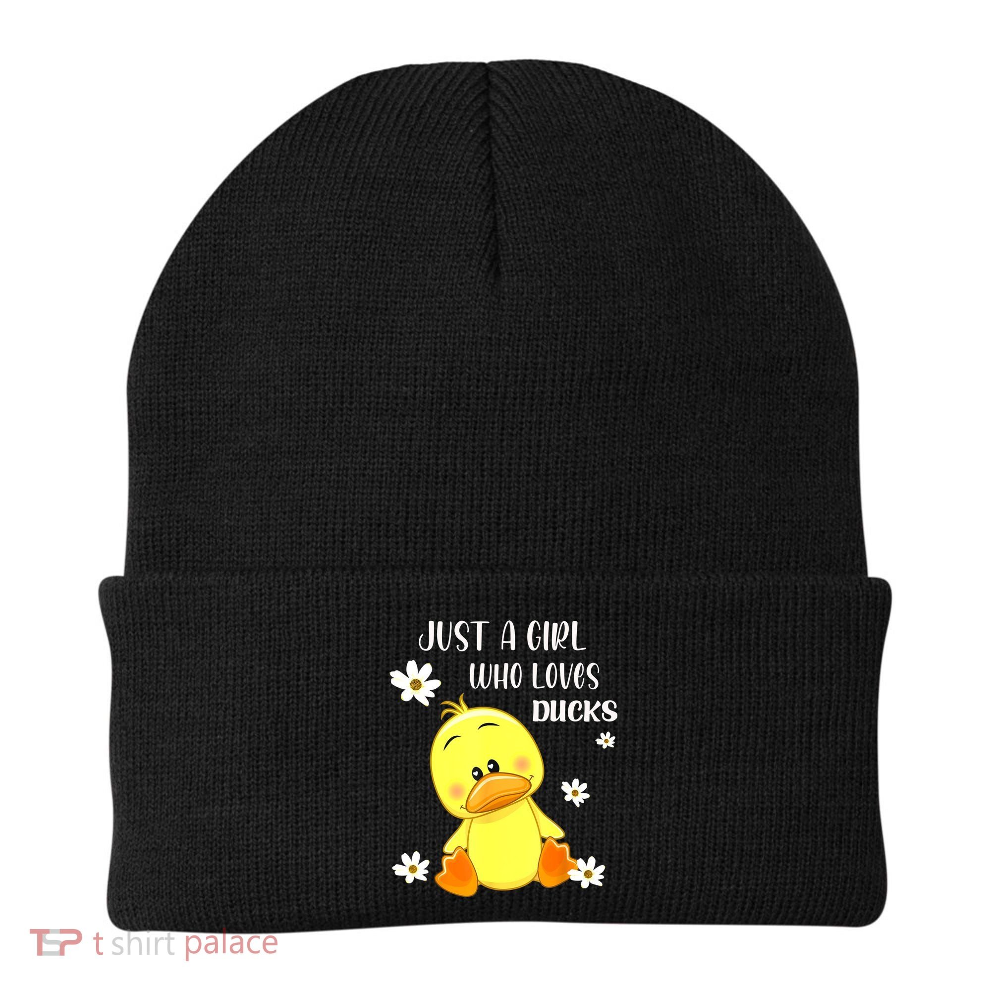 Just A Girl Who Loves Ducks Cute Duck Lover Owner Gift Beanie