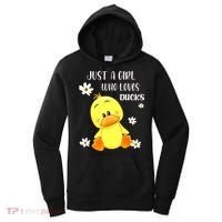 Just A Girl Who Loves Ducks Cute Duck Lover Owner Gift Women's Hoodie thumb 0