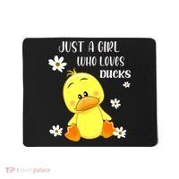 Just A Girl Who Loves Ducks Cute Duck Lover Owner Gift Mousepad thumb 0