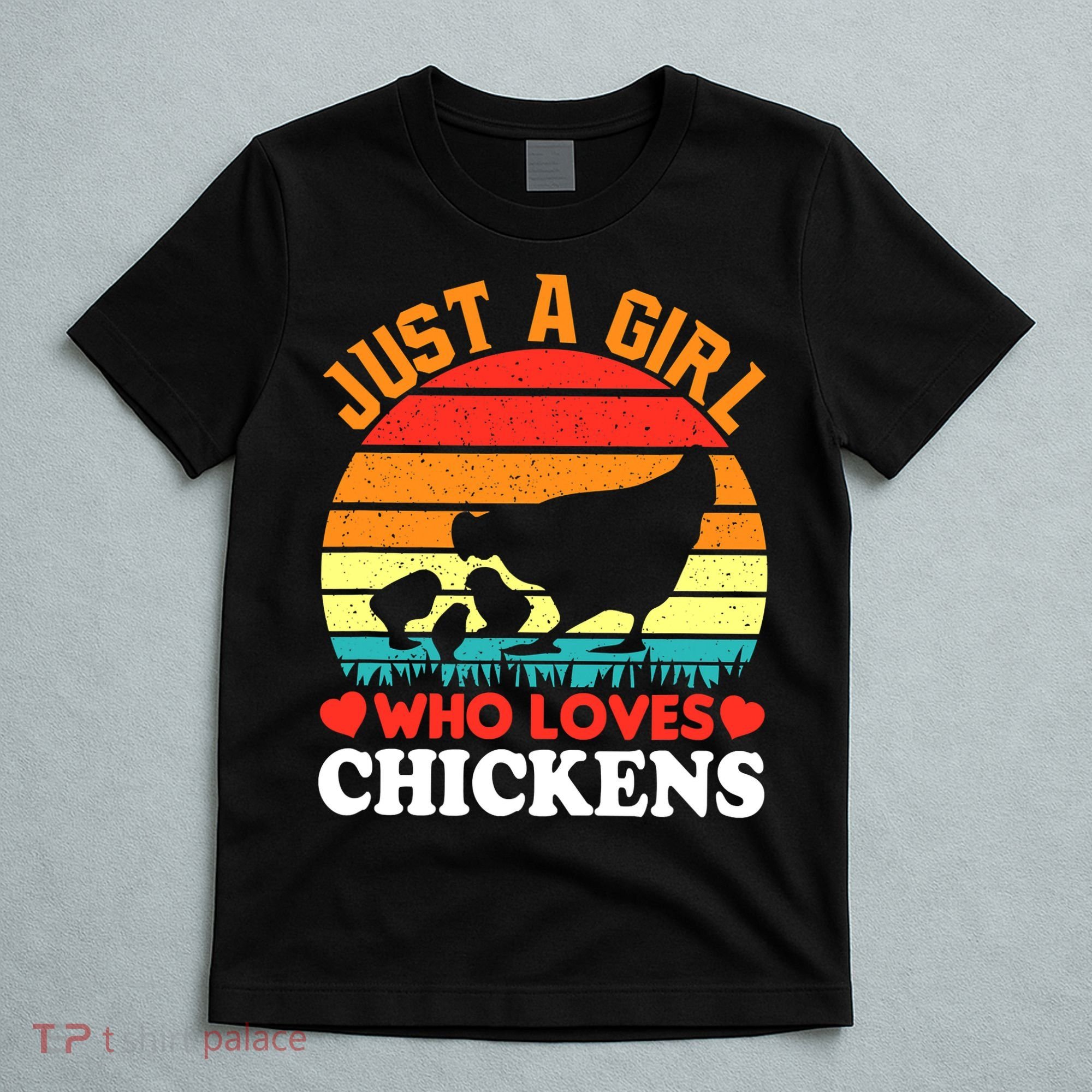 Just A Girl Who Loves Chickens Farmer Farm T-Shirt