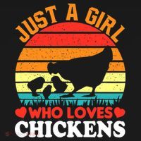 Just A Girl Who Loves Chickens Farmer Farm T-Shirt thumb 7