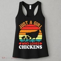 Just A Girl Who Loves Chickens Farmer Farm Women's Tank Top thumb 3