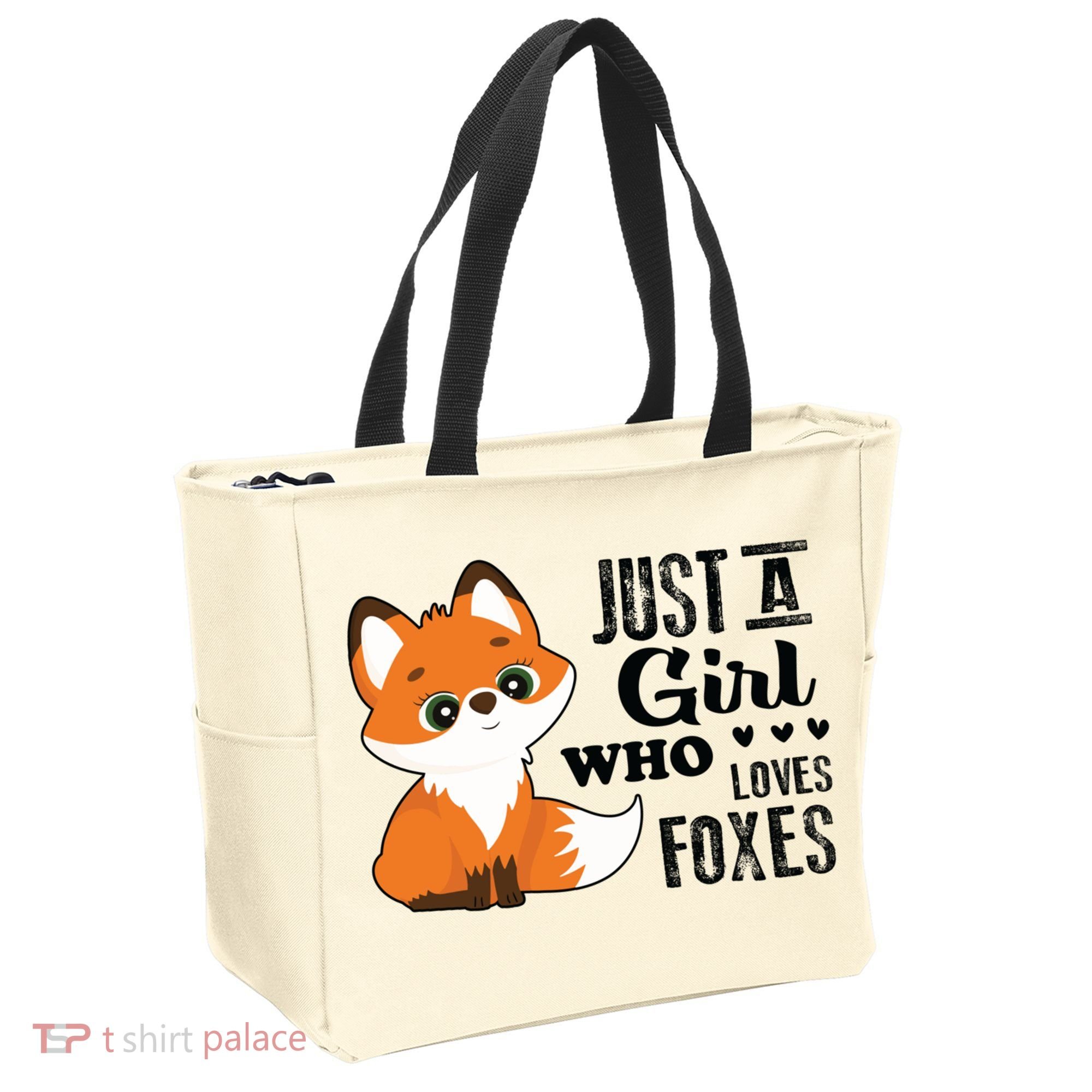Just A Girl Who Loves Foxes Fox Lover Gift Tote Bag