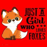 Just A Girl Who Loves Foxes Fox Lover Gift Santa Hat thumb 1