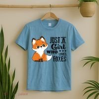 Just A Girl Who Loves Foxes Fox Lover Gift T-Shirt thumb 2