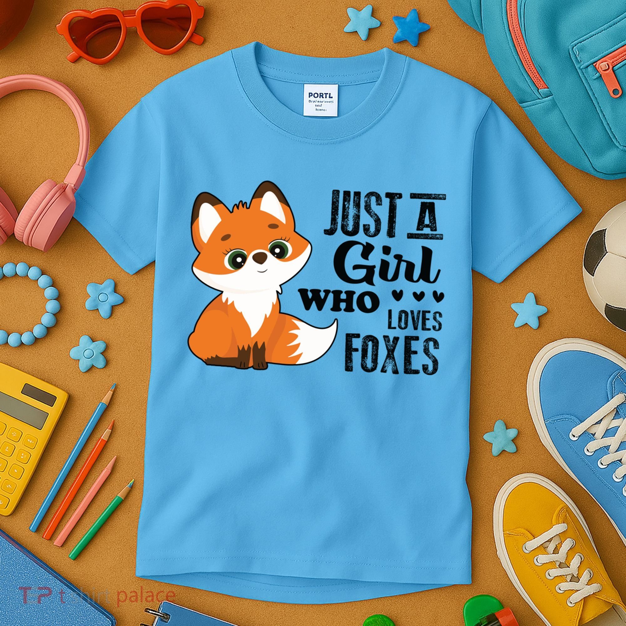 Just A Girl Who Loves Foxes Fox Lover Gift Kids T-Shirt
