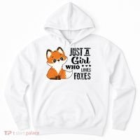 Just A Girl Who Loves Foxes Fox Lover Gift Hoodie thumb 0