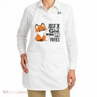Just A Girl Who Loves Foxes Fox Lover Gift Apron thumb 2