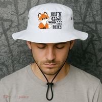 Just A Girl Who Loves Foxes Fox Lover Gift Bucket Hat thumb 2