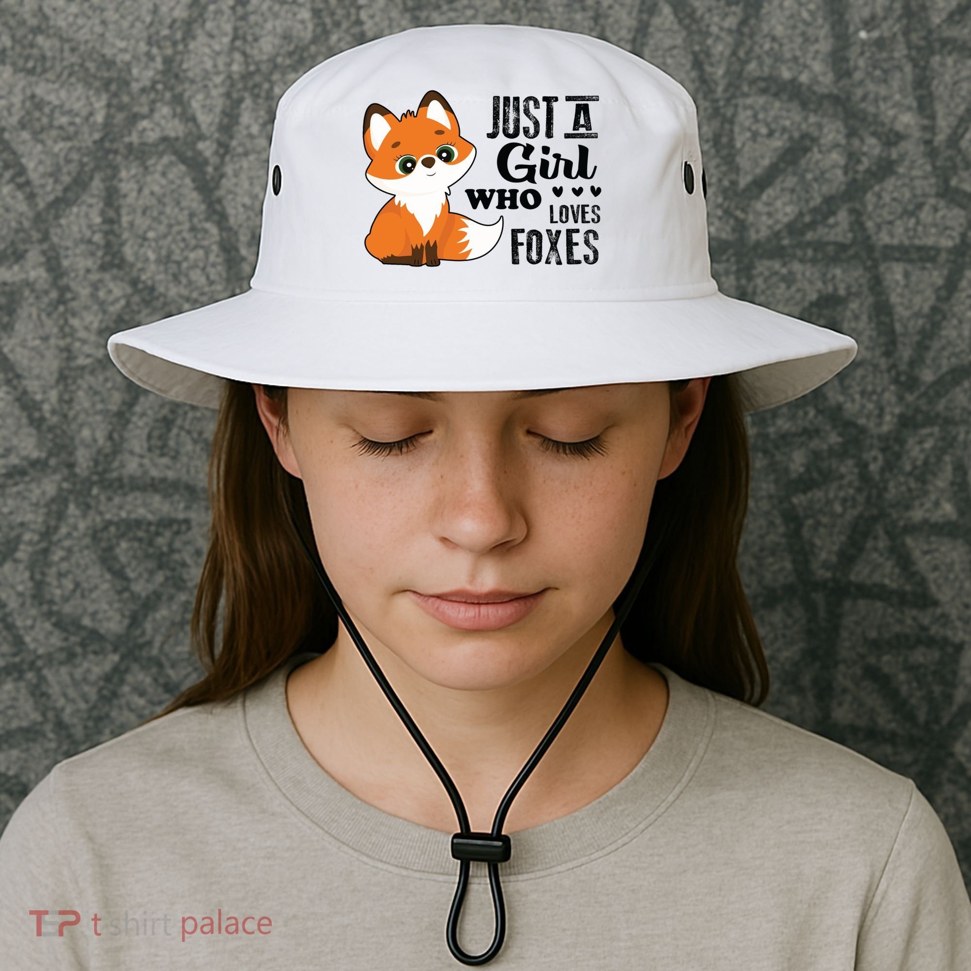 Just A Girl Who Loves Foxes Fox Lover Gift Bucket Hat