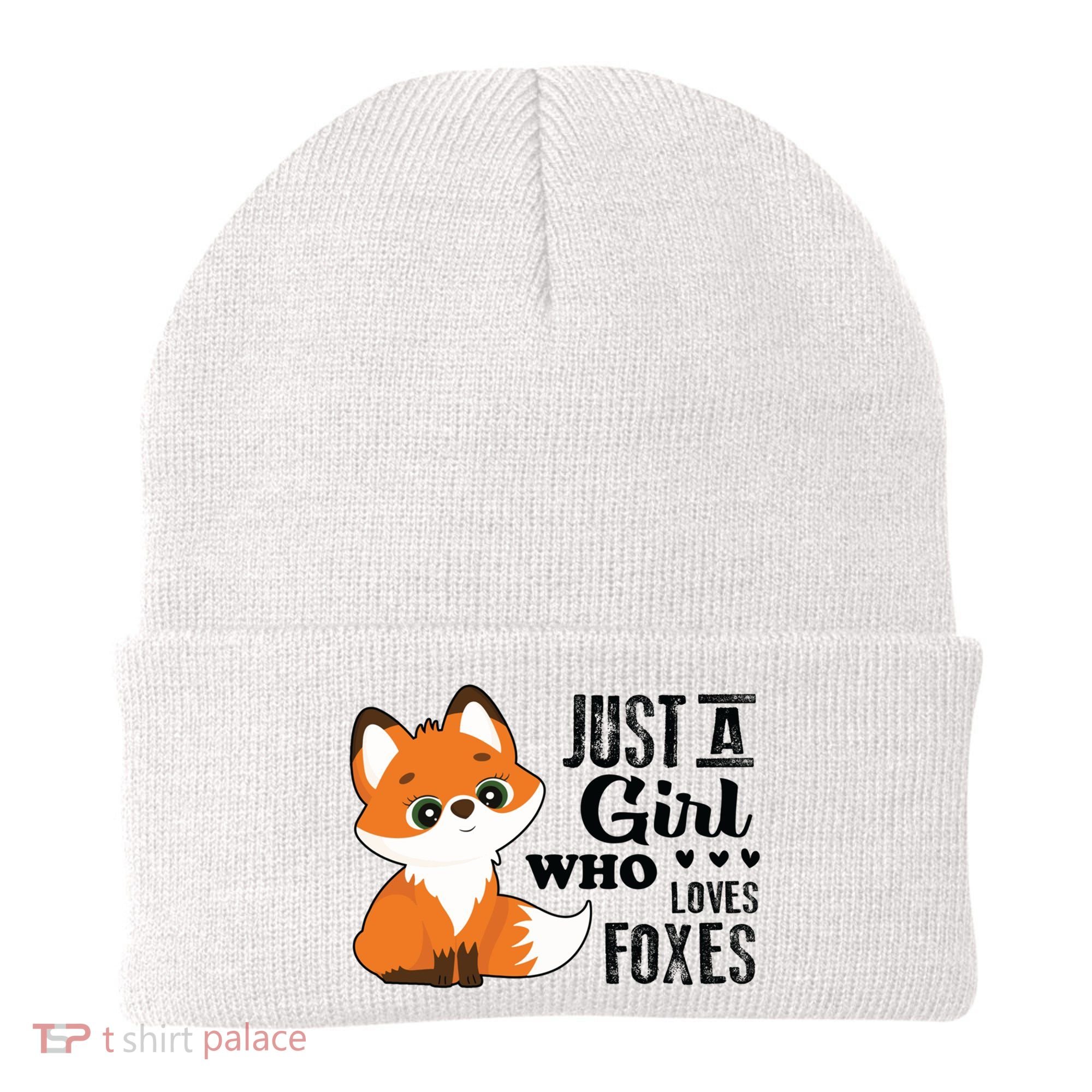 Just A Girl Who Loves Foxes Fox Lover Gift Beanie