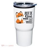 Just A Girl Who Loves Foxes Fox Lover Gift Tumbler thumb 0