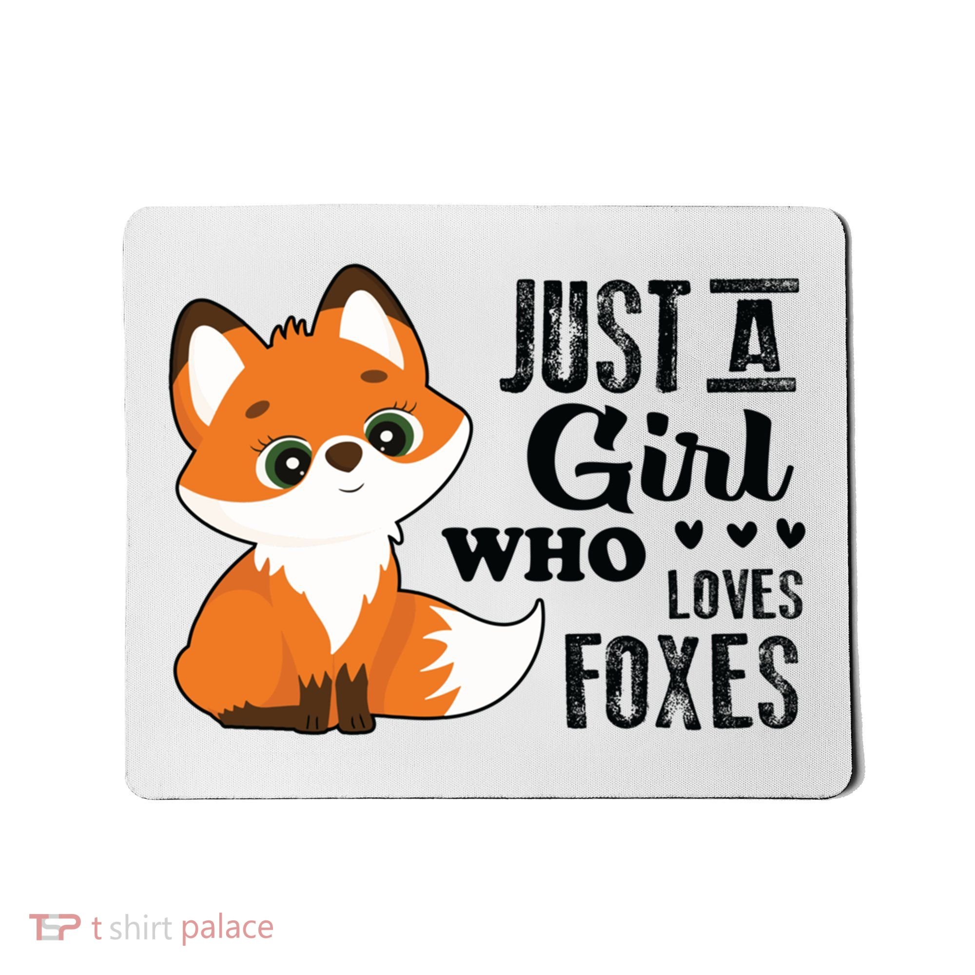 Just A Girl Who Loves Foxes Fox Lover Gift Mousepad