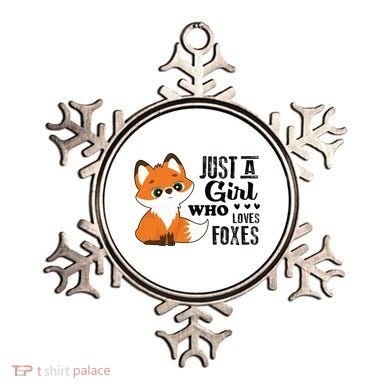 Just A Girl Who Loves Foxes Fox Lover Gift Ornament