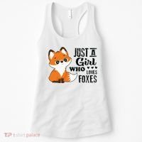 Just A Girl Who Loves Foxes Fox Lover Gift Women's Tank Top thumb 0