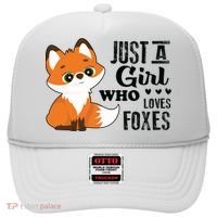 Just A Girl Who Loves Foxes Fox Lover Gift Hat thumb 0