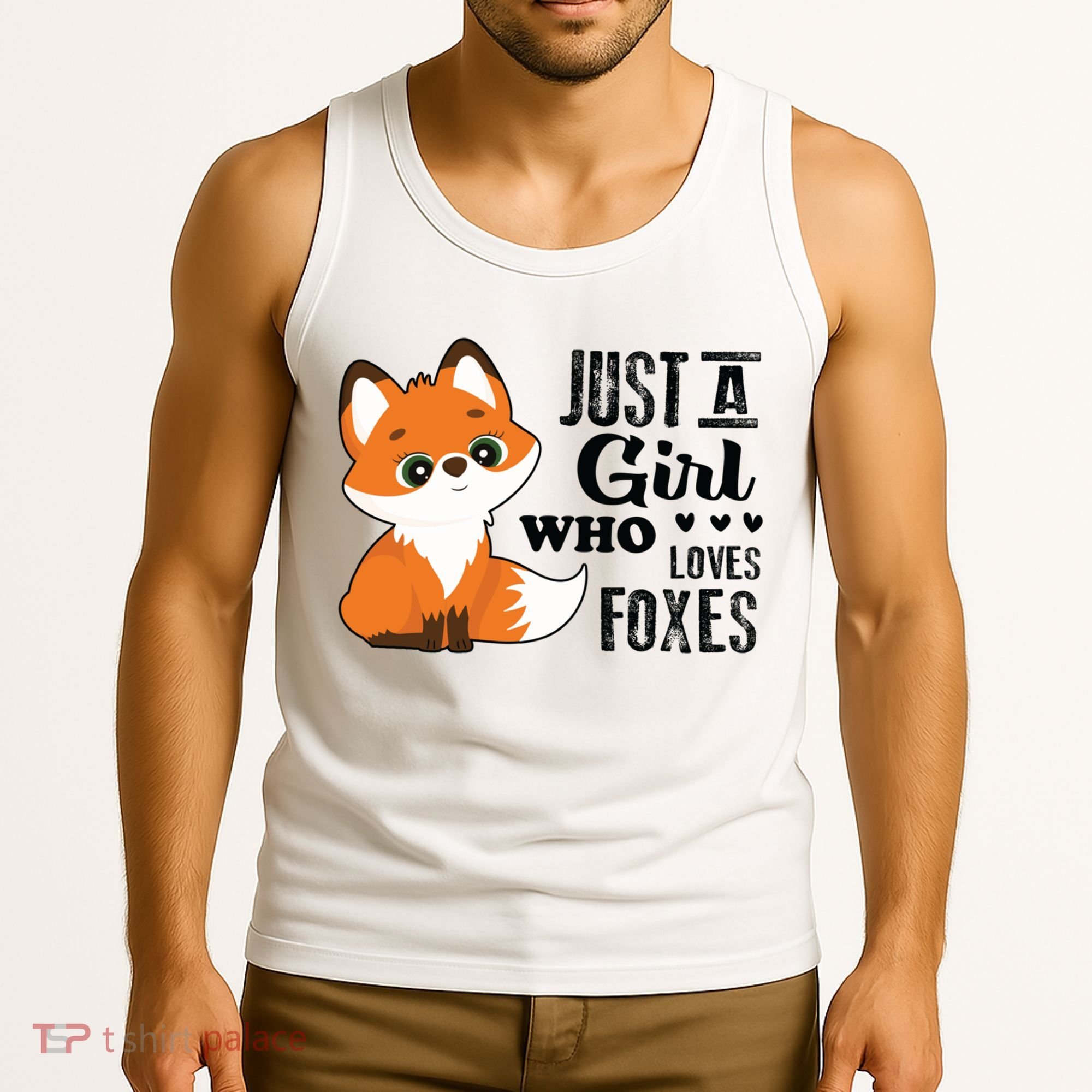 Just A Girl Who Loves Foxes Fox Lover Gift Tank Top