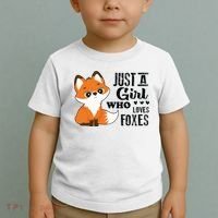 Just A Girl Who Loves Foxes Fox Lover Gift Toddler T-Shirt thumb 2