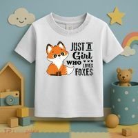 Just A Girl Who Loves Foxes Fox Lover Gift Toddler T-Shirt thumb 3