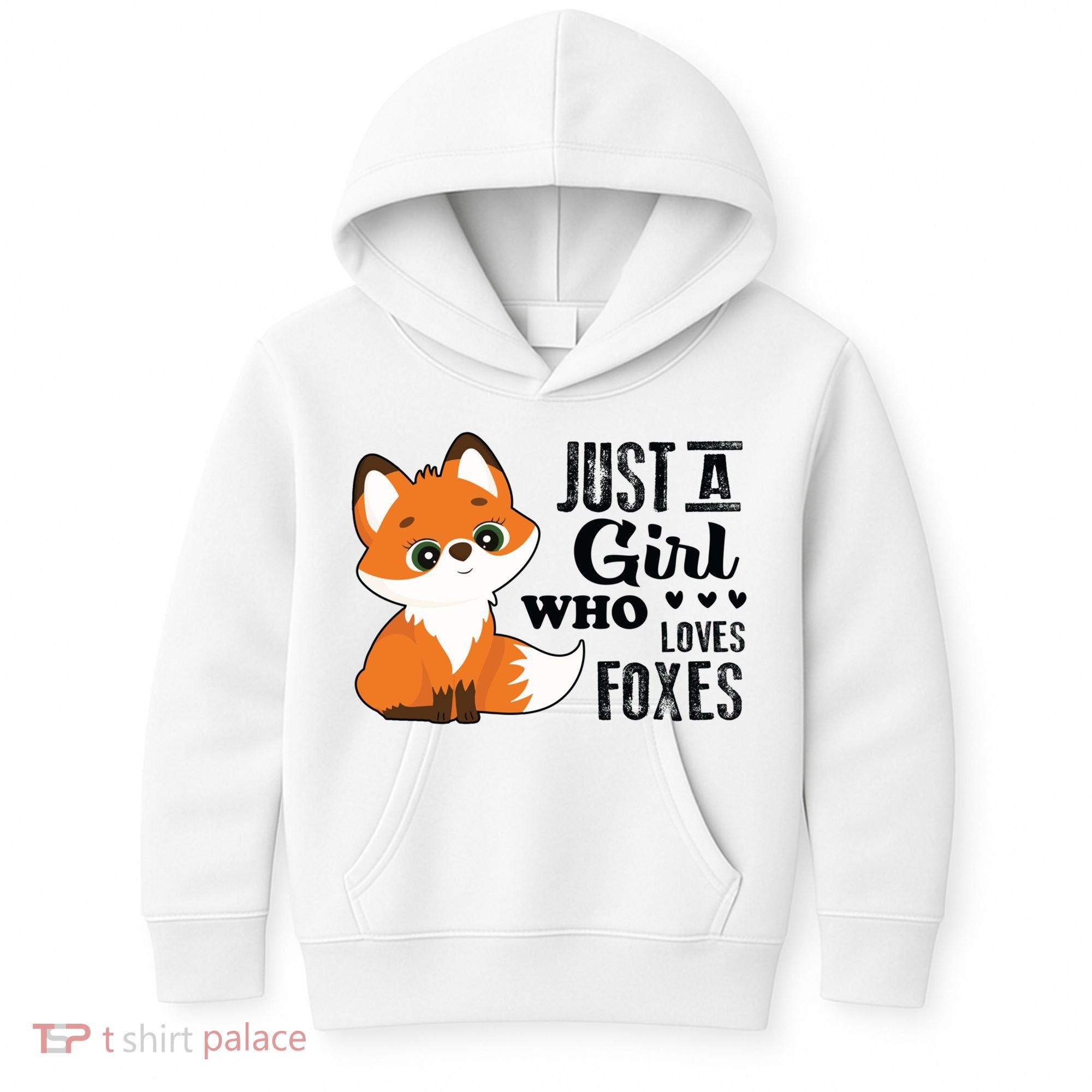 Just A Girl Who Loves Foxes Fox Lover Gift Kids Hoodie