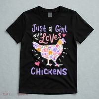 Just A Girl Who Loves Chickens Chicken Hen Love Cute T-Shirt thumb 5