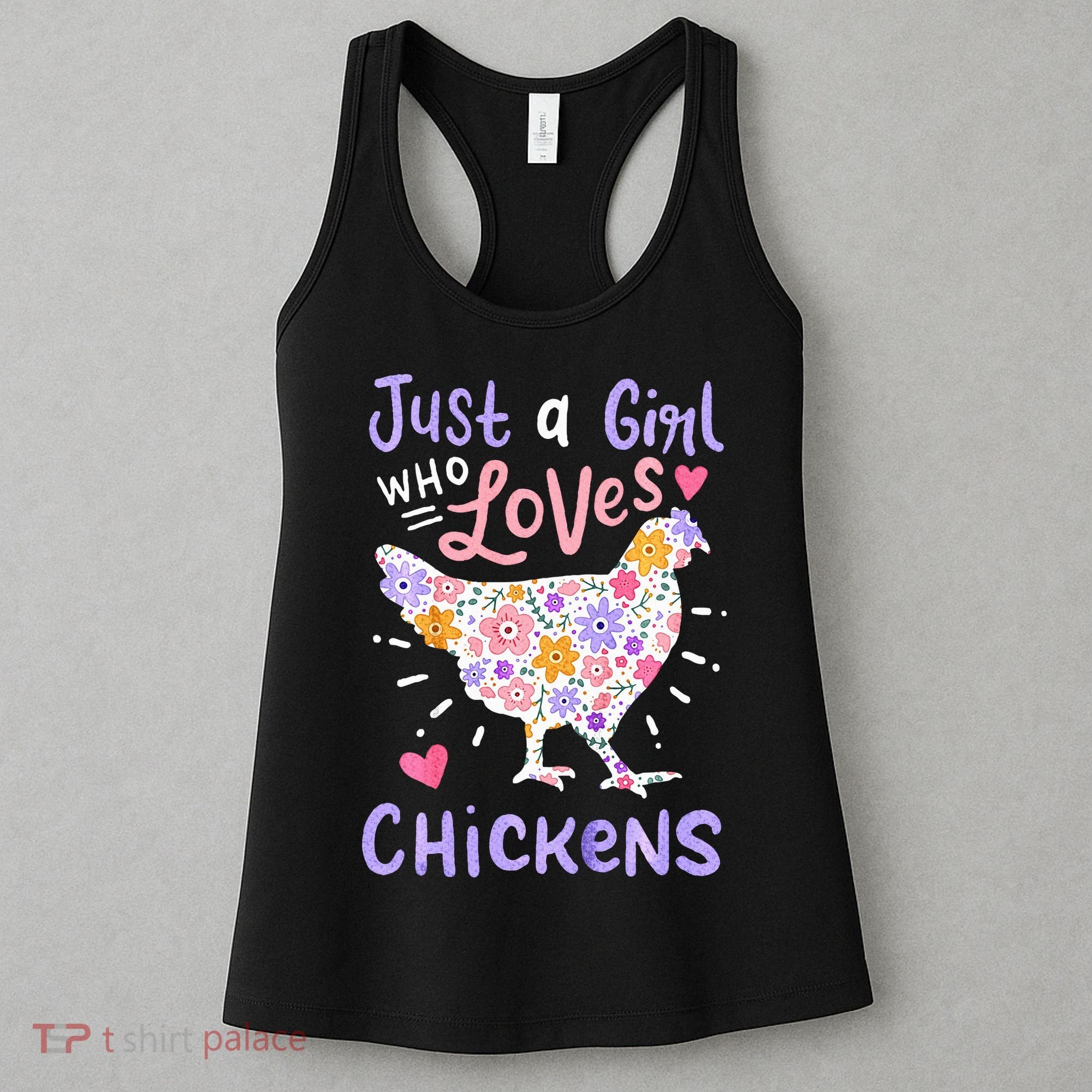 Just A Girl Who Loves Chickens Chicken Hen Love Cute Women's Tank Top
