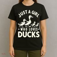 Just A Girl Who Loves Ducks Funny Duck Lover T-Shirt thumb 4