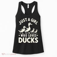Just A Girl Who Loves Ducks Funny Duck Lover Women's Tank Top thumb 0