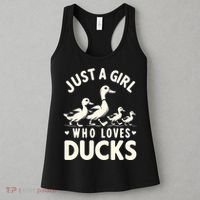 Just A Girl Who Loves Ducks Funny Duck Lover Women's Tank Top thumb 3