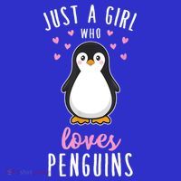 Just A Girl Who Loves Penguins Gift Cute Nature Toddlers Gift T-Shirt thumb 7