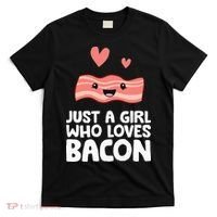 Just A Girl Who Loves Bacon T-Shirt thumb 0