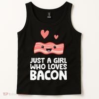 Just A Girl Who Loves Bacon Tank Top thumb 2