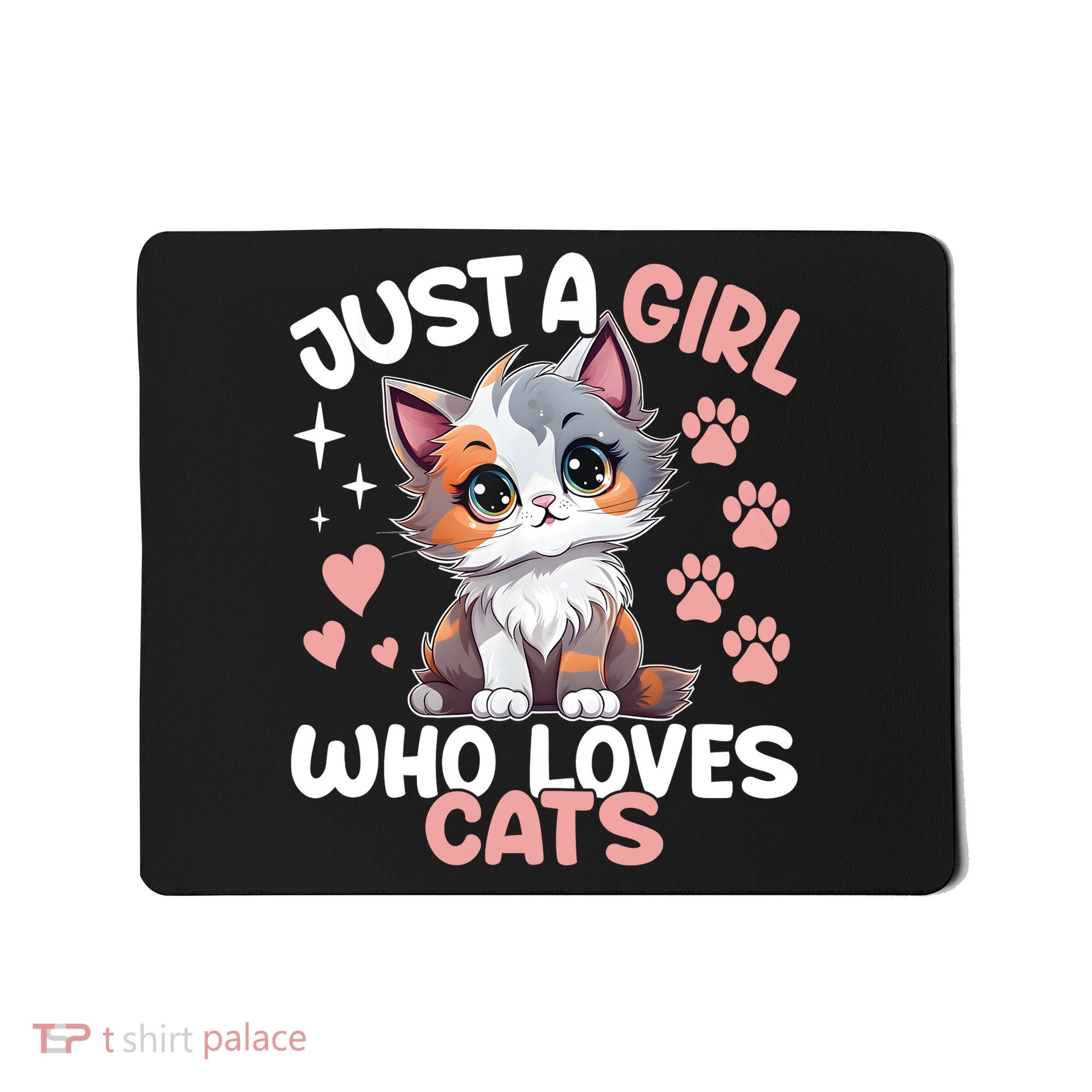 Just A Girl Who Loves Cats Cute Cat Lover Mousepad
