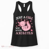 Just A Girl Who Loves Axolotls Kawaii Axolotl  Women's Tank Top thumb 0