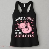Just A Girl Who Loves Axolotls Kawaii Axolotl  Women's Tank Top thumb 3